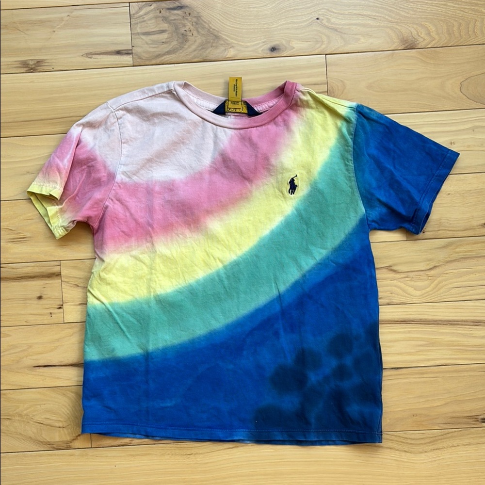 Polo by Ralph Lauren Pink and Yellow Short Sleeve Tee